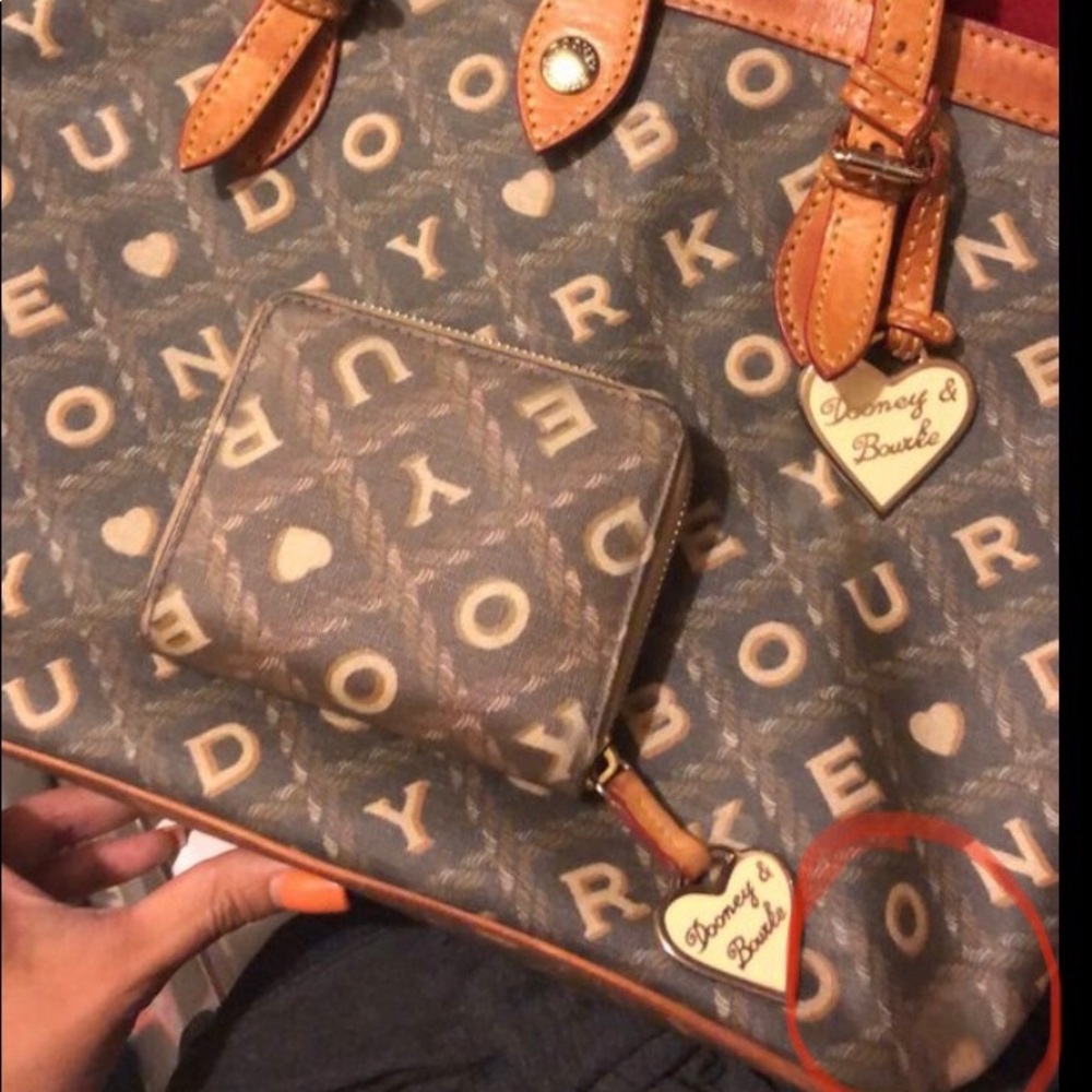 Dooney purse with matching wallet